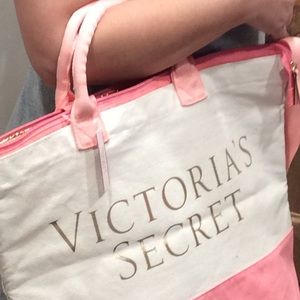 SOLD -Victoria’s Secret 2 in 1 Beach Canvas Bag